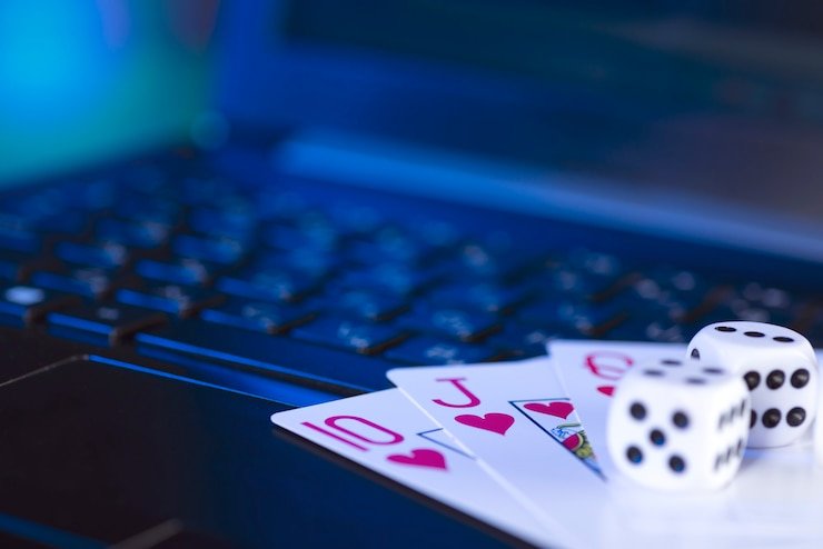 Casino Hold'em live table view with dealer and player interface
